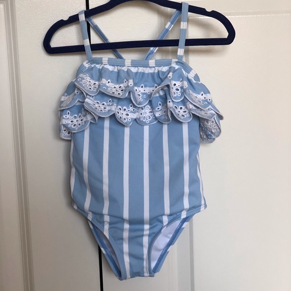 Janie and Jack Other - Janie and Jack Eyelet Ruffle Swimsuit.
